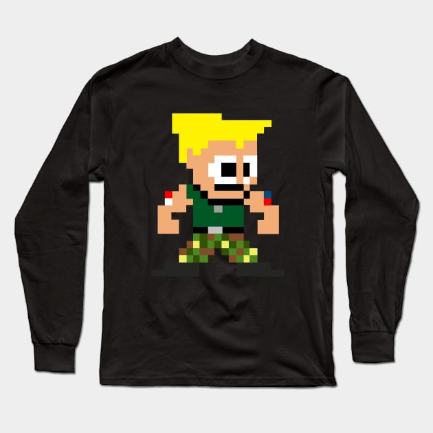 Pixel Guile Long Sleeve T-Shirt by JamesCMarshall